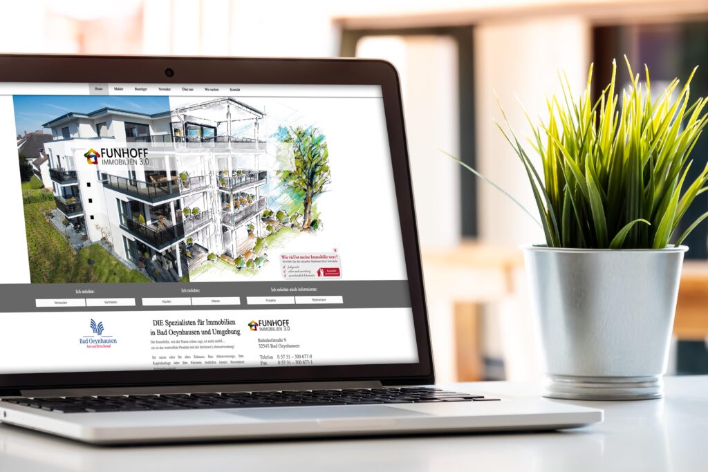 Homepage Funhoff Immobilien