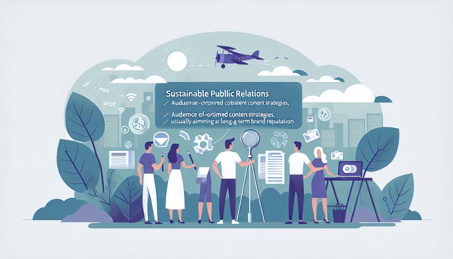 Nachhaltige PR-Strategien: Langfristige Markenreputation durch zielgerichtete, publikumsgerechte Inhalte.