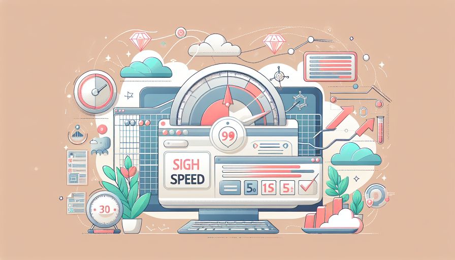 Optimierung der Ladegeschwindigkeit von Webseiten zur Verbesserung der Nutzererfahrung und SEO-Rankings.