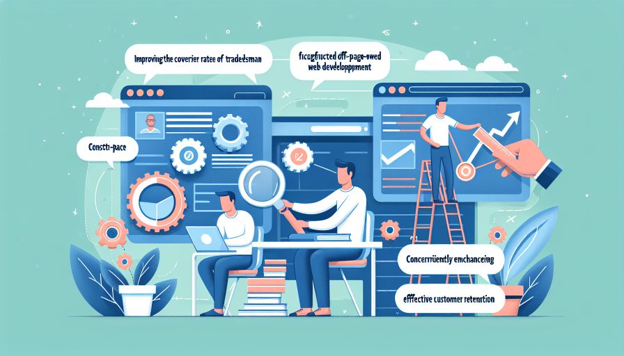 Digitale Strategien zur Steigerung der Conversion-Rate auf Handwerker-Webseite durch effektives Webdesign.