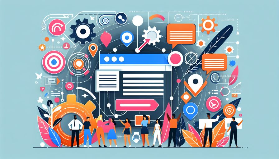 Interaktive Grafik über digitale Marketingstrategien im SEO-Artikel zur Optimierung von Online-Inhalten.