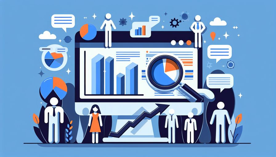 SEO-Analyse: Grafiken und Diagramme zur Verbesserung der Website-Performance und Optimierung von Suchmaschinenrankings.