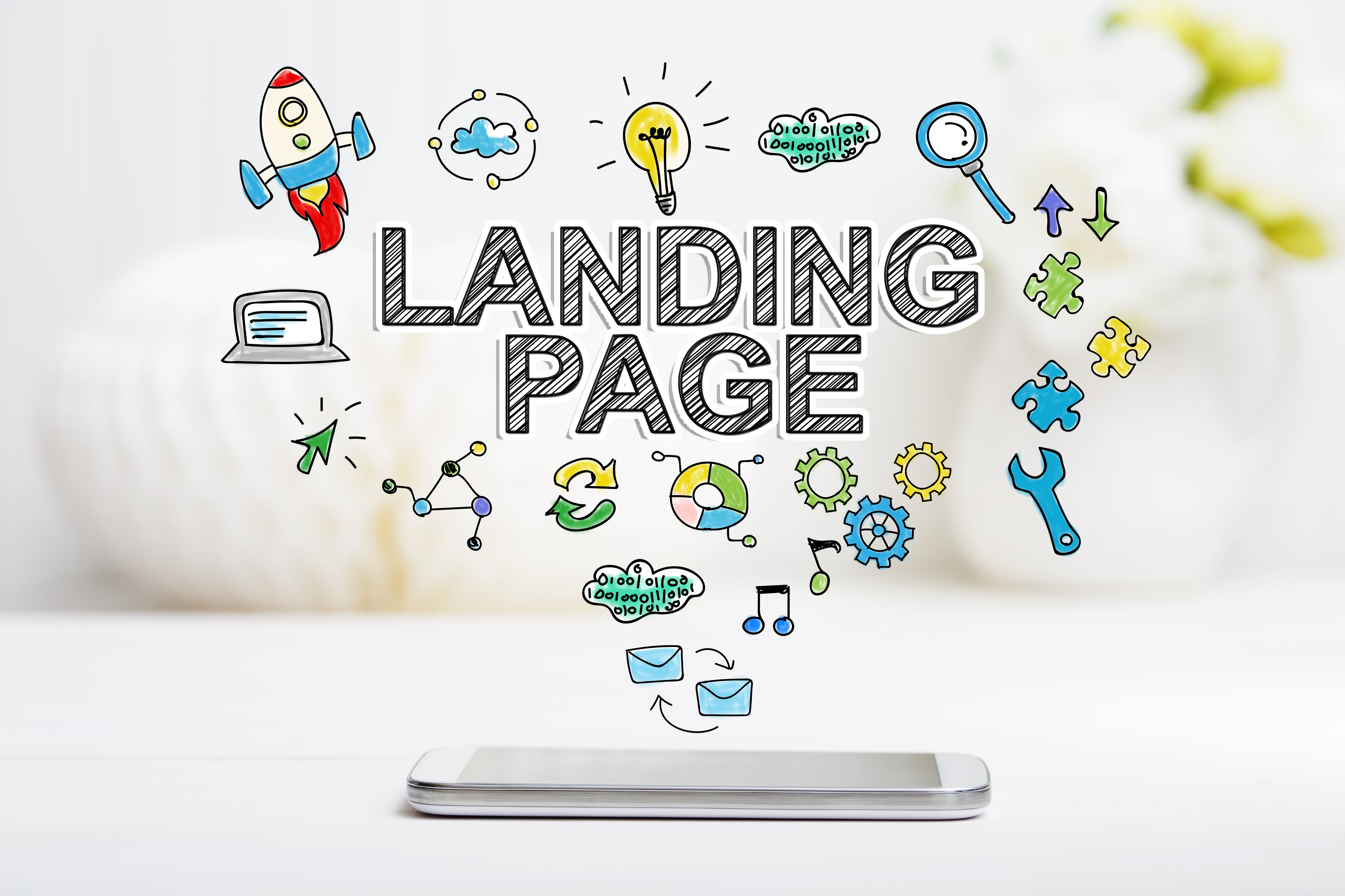 Illustration einer effektiven Landingpage-Strategie für den Blogbeitrag über Conversion-Optimierung.