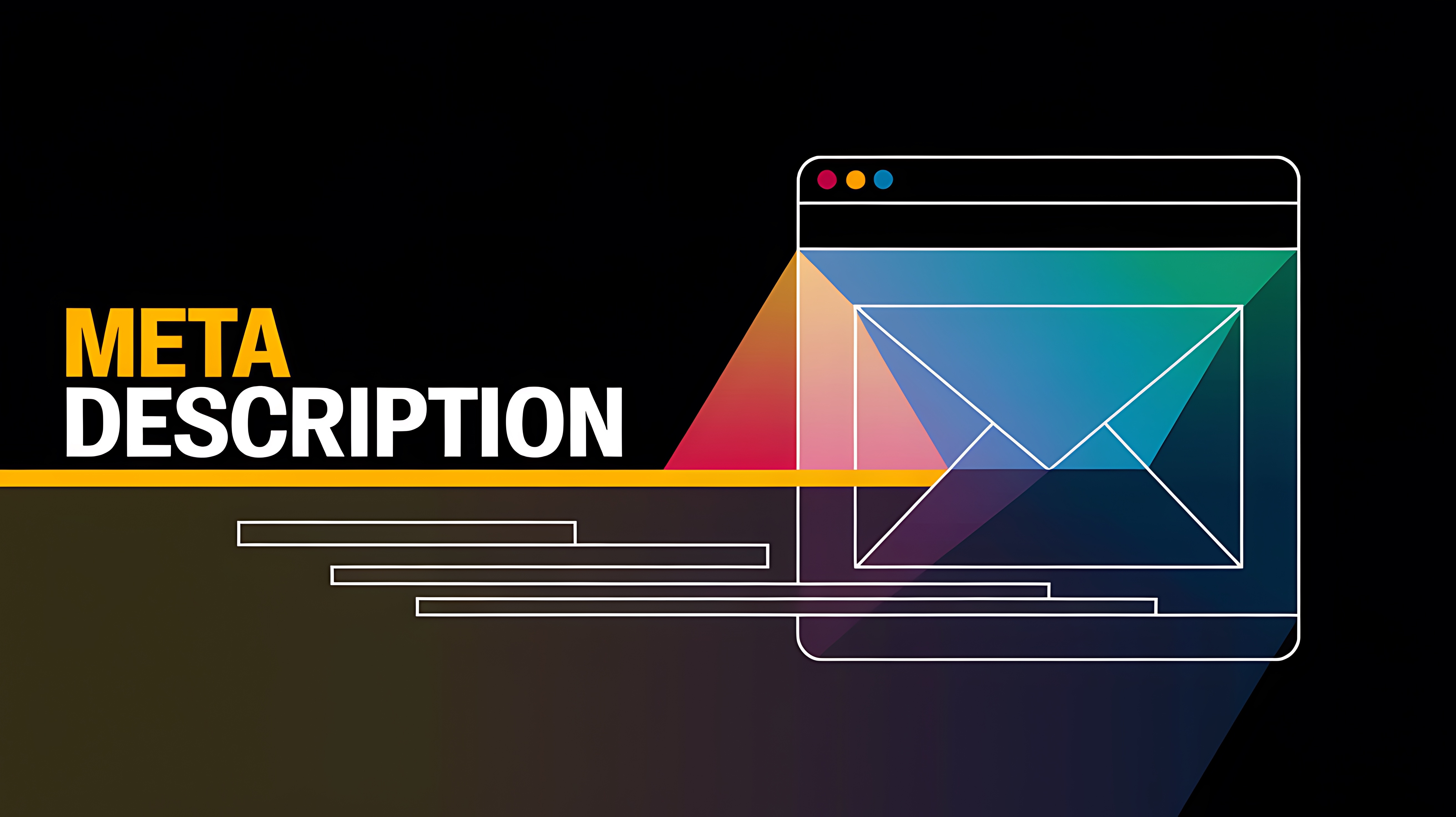 Alt-Text: Grafische Darstellung von Meta-Beschreibungen zur Verbesserung von SEO auf der Webseite des Beitrags.